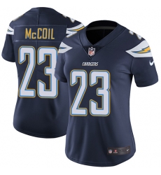Women's Nike Los Angeles Chargers #23 Dexter McCoil Navy Blue Team Color Vapor Untouchable Limited Player NFL Jersey