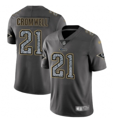 Men's Nike Los Angeles Rams #21 Nolan Cromwell Gray Static Vapor Untouchable Limited NFL Jersey