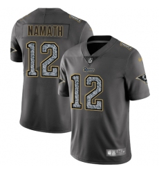 Youth Nike Los Angeles Rams #12 Joe Namath Gray Static Vapor Untouchable Limited NFL Jersey