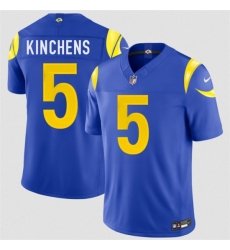 Men's Los Angeles Rams #5 Kamren Kinchens Royal 2026 F.U.S.E. Vapor Limited Football Stitched Jersey