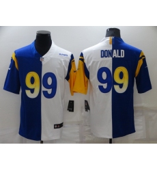 Men's Los Angeles Rams #99 Aaron Donald Blue-White Nike Fashion Football Jersey