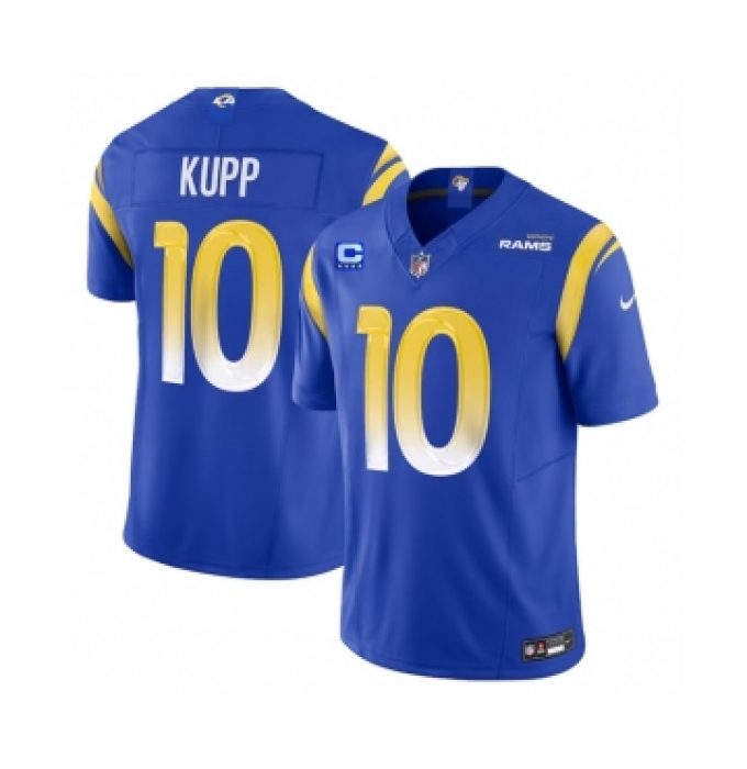 Men's Nike Los Angeles Rams #10 Cooper Kupp Blue 2023 F.U.S.E. 4-Star C Vapor Vapor Limited Football Stitched Jersey