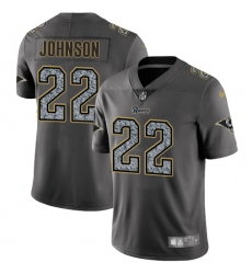 Men's Nike Los Angeles Rams #22 Trumaine Johnson Gray Static Vapor Untouchable Limited NFL Jersey