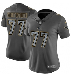 Women's Nike Los Angeles Rams #77 Andrew Whitworth Gray Static Vapor Untouchable Limited NFL Jersey