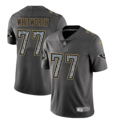 Youth Nike Los Angeles Rams #77 Andrew Whitworth Gray Static Vapor Untouchable Limited NFL Jersey