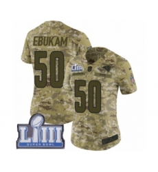Women's Nike Los Angeles Rams #50 Samson Ebukam Limited Camo 2018 Salute to Service Super Bowl LIII Bound NFL Jersey