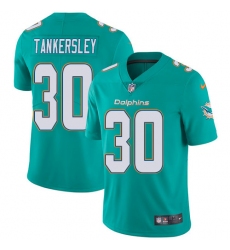 Youth Nike Miami Dolphins #30 Cordrea Tankersley Aqua Green Team Color Vapor Untouchable Limited Player NFL Jersey