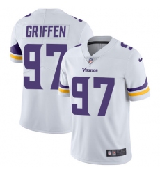 Men's Nike Minnesota Vikings #97 Everson Griffen White Vapor Untouchable Limited Player NFL Jersey