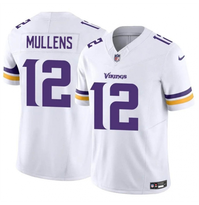 Men's Minnesota Vikings #12 Nick Mullens White 2023 F.U.S.E. Vapor Untouchable Limited Football Stitched Jersey