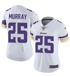 Women's Nike Minnesota Vikings #25 Latavius Murray White Vapor Untouchable Limited Player NFL Jersey