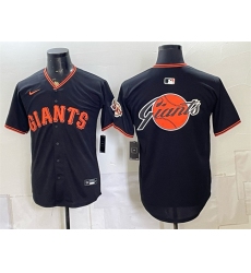 Men's San Francisco Giants Team Big Logo Black Limited Stitched Baseball Jersey