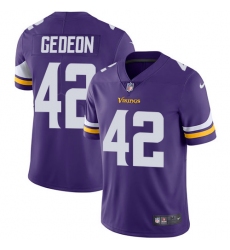 Youth Nike Minnesota Vikings #42 Ben Gedeon Purple Team Color Vapor Untouchable Limited Player NFL Jersey