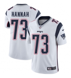 Youth Nike New England Patriots #73 John Hannah White Vapor Untouchable Limited Player NFL Jersey
