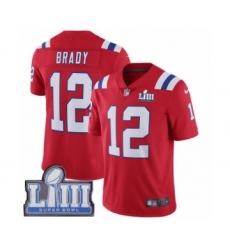 Youth Nike New England Patriots #12 Tom Brady White Vapor Untouchable Limited Player Super Bowl LIII Bound NFL Jersey