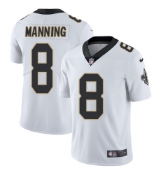 Youth Nike New Orleans Saints #8 Archie Manning White Vapor Untouchable Limited Player NFL Jersey