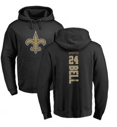 NFL Nike New Orleans Saints #24 Vonn Bell Black Backer Pullover Hoodie