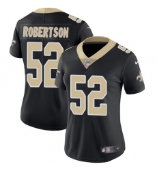 Women's Nike New Orleans Saints #52 Craig Robertson Black Team Color Vapor Untouchable Limited Player NFL Jersey
