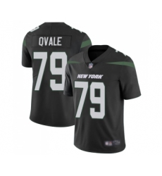 Men's New York Jets #79 Brent Qvale Black Alternate Vapor Untouchable Limited Player Football Jersey
