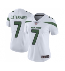 Women's New York Jets #7 Chandler Catanzaro White Vapor Untouchable Limited Player Football Jersey