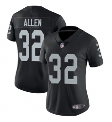 Women's Nike Oakland Raiders #32 Marcus Allen Black Team Color Vapor Untouchable Limited Player NFL Jersey
