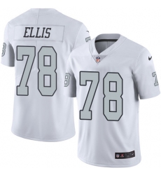 Youth Nike Oakland Raiders #78 Justin Ellis Limited White Rush Vapor Untouchable NFL Jersey