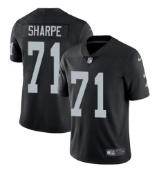 Youth Nike Oakland Raiders #71 David Sharpe Black Team Color Vapor Untouchable Limited Player NFL Jersey