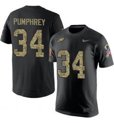 Nike Philadelphia Eagles #34 Donnel Pumphrey Black Camo Salute to Service T-Shirt