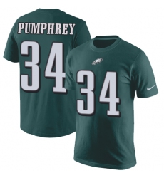 Nike Philadelphia Eagles #34 Donnel Pumphrey Green Rush Pride Name & Number T-Shirt