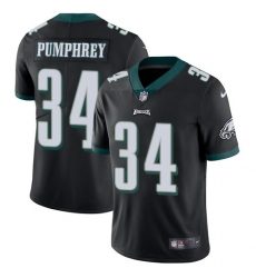 Youth Nike Philadelphia Eagles #34 Donnel Pumphrey Black Alternate Vapor Untouchable Limited Player NFL Jersey