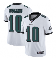 Men's Nike Philadelphia Eagles #10 Mack Hollins White Vapor Untouchable Limited Player NFL Jersey