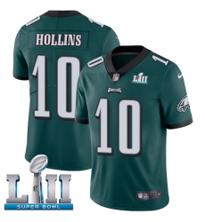 Youth Nike Philadelphia Eagles #10 Mack Hollins Midnight Green Team Color Vapor Untouchable Limited Player Super Bowl LII NFL Jersey