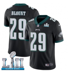 Men's Nike Philadelphia Eagles #29 LeGarrette Blount Black Alternate Vapor Untouchable Limited Player Super Bowl LII NFL Jersey