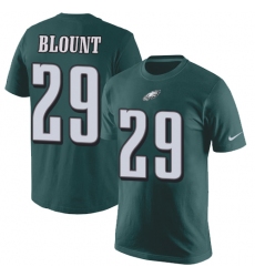 Nike Philadelphia Eagles #29 LeGarrette Blount Green Rush Pride Name & Number T-Shirt