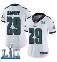 Women's Nike Philadelphia Eagles #29 LeGarrette Blount White Vapor Untouchable Limited Player Super Bowl LII NFL Jersey