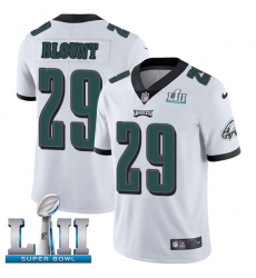 Youth Nike Philadelphia Eagles #29 LeGarrette Blount White Vapor Untouchable Limited Player Super Bowl LII NFL Jersey
