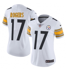 Women's Nike Pittsburgh Steelers #17 Eli Rogers White Vapor Untouchable Limited Player NFL Jersey
