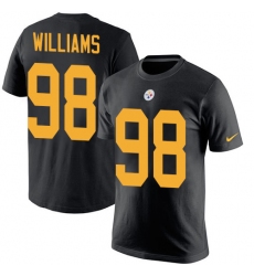 Nike Pittsburgh Steelers #98 Vince Williams Black Rush Pride Name & Number T-Shirt