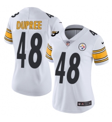 Women's Nike Pittsburgh Steelers #48 Bud Dupree White Vapor Untouchable Limited Player NFL Jersey