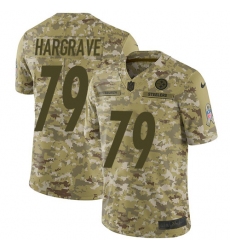 Men's Nike Pittsburgh Steelers #79 Javon Hargrave Limited Camo 2018 Salute to Service NFL Jersey