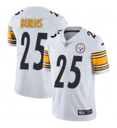 Men's Nike Pittsburgh Steelers #25 Artie Burns White Vapor Untouchable Limited Player NFL Jersey