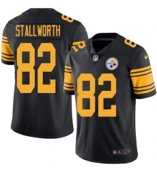 Youth Nike Pittsburgh Steelers #82 John Stallworth Limited Black Rush Vapor Untouchable NFL Jersey