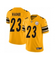 Youth Pittsburgh Steelers #23 Mike Wagner Limited Gold Inverted Legend Football Jersey
