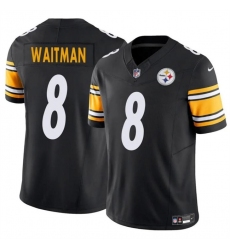 Men's Pittsburgh Steelers #8 Corliss Waitman Black 2024 F.U.S.E. Alternate Vapor Untouchable Limited Stitched Jersey