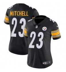 Women's Nike Pittsburgh Steelers #23 Mike Mitchell Black Team Color Vapor Untouchable Limited Player NFL Jersey