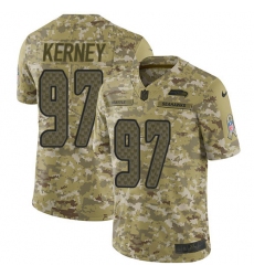 Men's Nike Seattle Seahawks #97 Patrick Kerney Limited Camo 2018 Salute to Service NFL Jersey