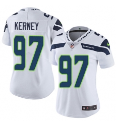 Women's Nike Seattle Seahawks #97 Patrick Kerney White Vapor Untouchable Limited Player NFL Jersey