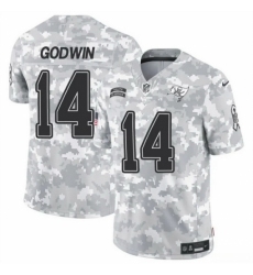 Men's Tampa Bay Buccaneers #14 Chris Godwin 2024 F U S E Arctic Camo Salute To Service Limited Stitched Football Jersey