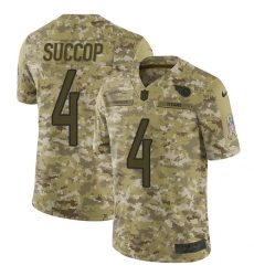 Youth Nike Tennessee Titans #4 Ryan Succop Limited Camo 2018 Salute to Service NFL Jersey