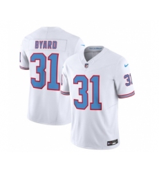Men's Nike Tennessee Titans #31 Kevin Byard White 2023 F.U.S.E. Vapor Limited Throwback Football Stitched Jersey