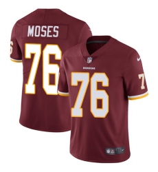 Men's Nike Washington Redskins #76 Morgan Moses Burgundy Red Team Color Vapor Untouchable Limited Player NFL Jersey